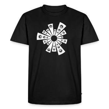haut-parleur son tekno 23 - T-shirt Premium bio Homme - noir - Devant - Nico (187cm)