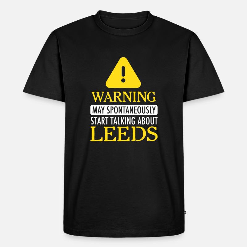 WARNING!: Leeds - Männer Premium Bio T-Shirt - Schwarz
