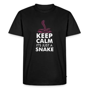 SNAKES: It’s Just A Snake - T-shirt Premium bio Homme - noir - Devant - Nico (187cm)