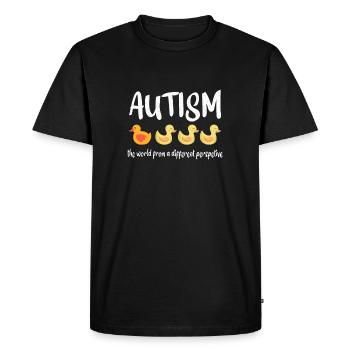 Autism awareness: different perspective - T-shirt Premium bio Homme - noir - Devant - Nico (187cm)