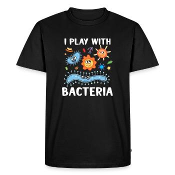 Microbiologiste Microbiology Lab Staph Gift Idea - T-shirt Premium bio Homme - noir - Devant - Nico (187cm)