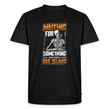 OAK ISLAND/TREASURE HUNTING/MYSTERY OF OAK ISLAND - T-shirt Premium bio Homme - noir - Devant - Nico (187cm)