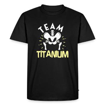 Hip Replacement Hip Surgery Post-OP Rehab Gift - Men's Premium Organic T-Shirt - black - Front - Nico (187cm)