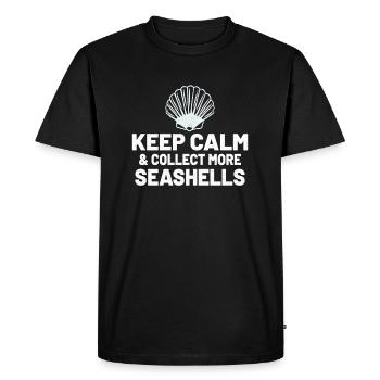 Shell Collecting Shell Collector Gift Idea - Men's Premium Organic T-Shirt - black - Front - Nico (187cm)