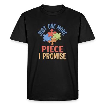 Puzzle Lover Jigzaw Puzzle Boardgame : just one - T-shirt Premium bio Homme - noir - Devant - Nico (187cm)