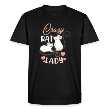 Conseil Lover Conseil Pet Rodent just a Mom who loves Rats - T-shirt Premium bio Homme - noir - Devant - Nico (187cm)