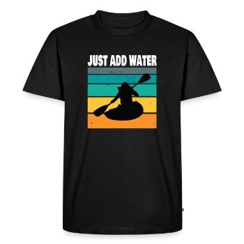 Kayak kayak bateau pagaie idée cadeau - T-shirt Premium bio Homme - noir - Devant - Nico (187cm)