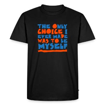 transgender pride transgender flag trans pride - T-shirt Premium bio Homme - noir - Devant - Nico (187cm)