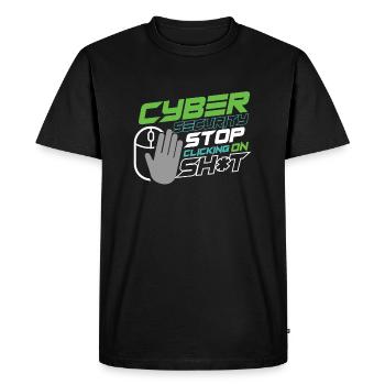 Cyber Security Specialist Spam Web Links Engineer - T-shirt Premium bio Homme - noir - Devant - Nico (187cm)