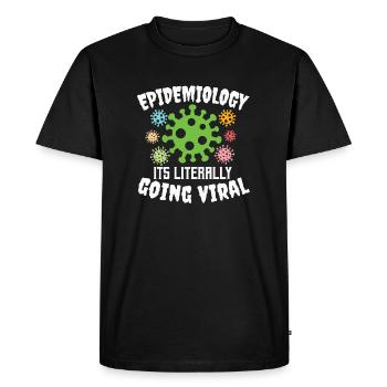 Microbiologist Microbiology Lab Staph Biology - Men's Premium Organic T-Shirt - black - Front - Nico (187cm)