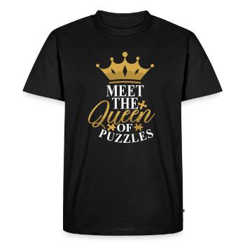 Puzzle-Puzzle Puzzle Jeu de société - T-shirt Premium bio Homme - noir - Devant - Nico (187cm)