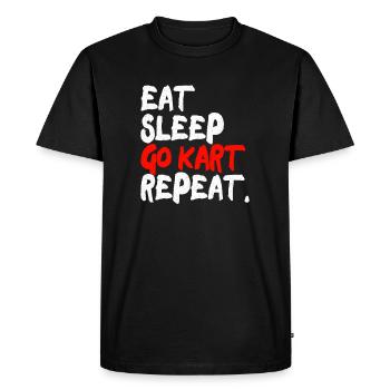 Go Kart Racing Go Kart Cars Go Karting Go-Karter - T-shirt Premium bio Homme - noir - Devant - Nico (187cm)