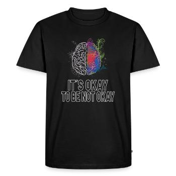 Mental Health Awareness Dépression Idea - T-shirt Premium bio Homme - noir - Devant - Nico (187cm)
