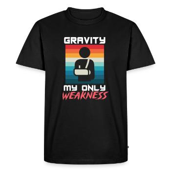Broken Hand Broken Arm Broken Bones Funny Broken - T-shirt Premium bio Homme - noir - Devant - Nico (187cm)