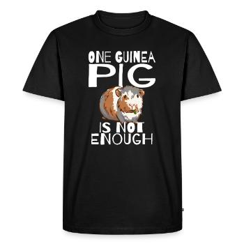 Cadeau d’animal de compagnie de propriétaire de fan de cochon d’Inde - T-shirt Premium bio Homme - noir - Devant - Nico (187cm)