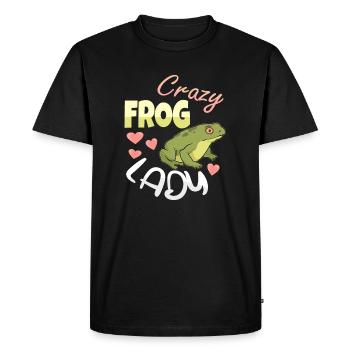 Frog Costume Frog Catcher Frog Hunter Funny Frog - Men's Premium Organic T-Shirt - black - Front - Nico (187cm)