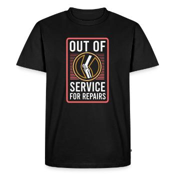 Knee Replacement Surgery Post Surgery Rehab Gift - Men's Premium Organic T-Shirt - black - Front - Nico (187cm)