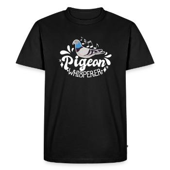 Pigeon Pigeon Voyageur Pigeon Voyageur Pigeon Voyageur - T-shirt Premium bio Homme - noir - Devant - Nico (187cm)