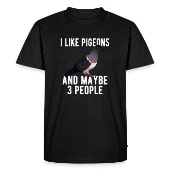 Pigeon Pigeon Racing Pigeon Racer Pigeon Keeper - T-shirt Premium bio Homme - noir - Devant - Nico (187cm)