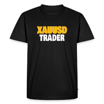 Gold Trader Forex Trader XAUUSD Trader - T-shirt Premium bio Homme - noir - Devant - Nico (187cm)