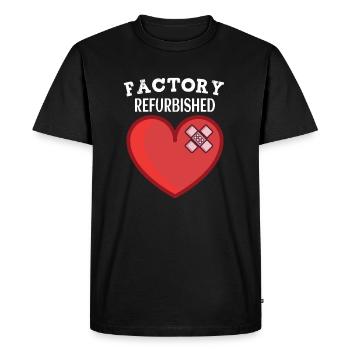 Open Heart Surgery Heart Surgery Survivor Gift - Men's Premium Organic T-Shirt - black - Front - Nico (187cm)