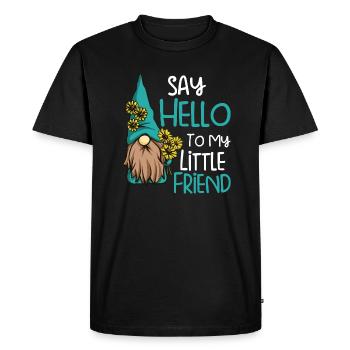 Gnomes de jardin Gnome Lover Drôle De Jardinage Gnome - T-shirt Premium bio Homme - noir - Devant - Nico (187cm)