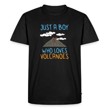 Géologue Volcano Géologie Rock Hunter Rock Hunting - T-shirt Premium bio Homme - noir - Devant - Nico (187cm)