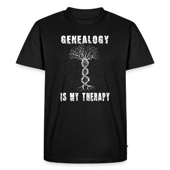Arbre généalogique Historien de la famille Généalogie Généalogie - T-shirt Premium bio Homme - noir - Devant - Nico (187cm)