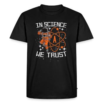 Athéisme athée Drôle d’anti-religion - T-shirt Premium bio Homme - noir - Devant - Nico (187cm)