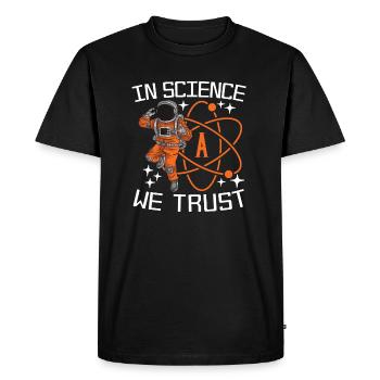 Athéisme athée Drôle d’anti-religion - T-shirt Premium bio Homme - noir - Devant - Nico (187cm)