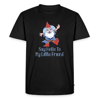 Gnomes de jardin Gnome Lover Drôle De Jardinage Gnome - T-shirt Premium bio Homme - noir - Devant - Nico (187cm)