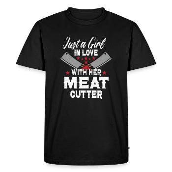 Butcher Butcher Meat Meat Cutter - Men's Premium Organic T-Shirt - black - Front - Nico (187cm)