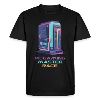 PC Gaming Master Race - Men's Premium Organic T-Shirt - black - Front - Nico (187cm)