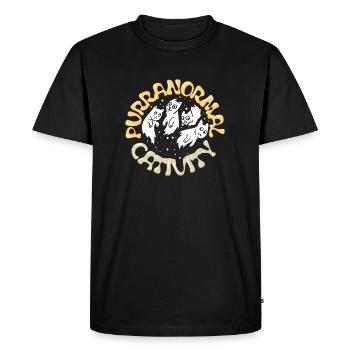 ENQUÊTEUSE PARANORMALE: Catactivité Purranormale - T-shirt Premium bio Homme - noir - Devant - Nico (187cm)