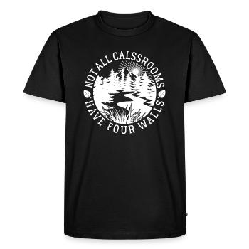 Toutes les salles de classe n’ont pas quatre murs - Natur - T-shirt Premium bio Homme - noir - Devant - Nico (187cm)