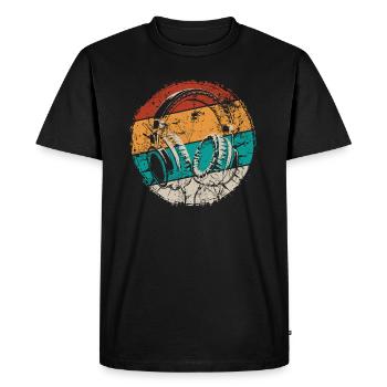 Casque - Musique - Écouter de la musique - T-shirt Premium bio Homme - noir - Devant - Nico (187cm)