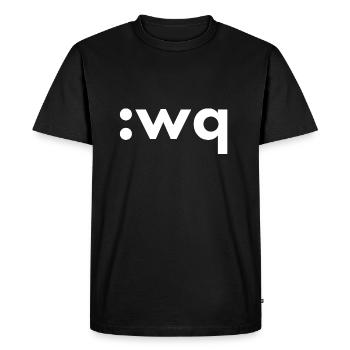: wq - T-shirt Premium bio Homme - noir - Devant - Nico (187cm)