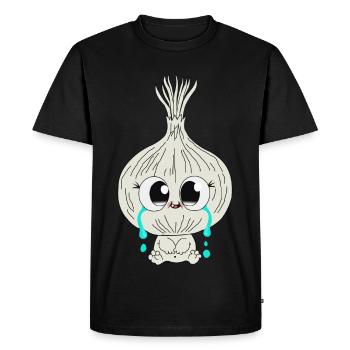 Oignon - T-shirt Premium bio Homme - noir - Devant - Nico (187cm)