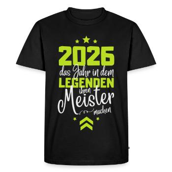 Examen de Maître 2026 Les Légendes Font leur Maître - T-shirt Premium bio Homme - noir - Devant - Nico (187cm)