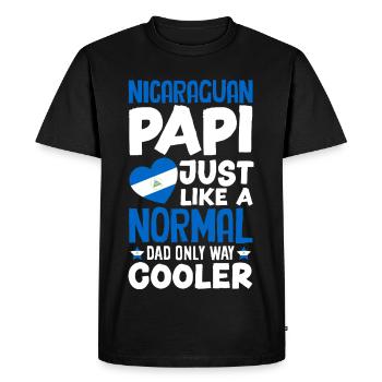 Nicaragua Flag Pride & Home - Men's Premium Organic T-Shirt - black - Front - Nico (187cm)