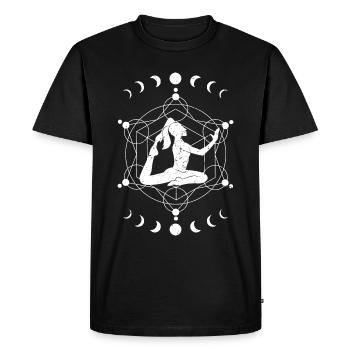 Bouddhisme Zen Méditation Yogi Cadeau Yoga - T-shirt Premium bio Homme - noir - Devant - Nico (187cm)