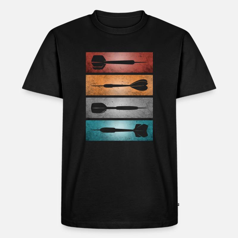 Fléchettes et fléchettes - T-shirt Premium bio Homme - noir