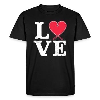 Love - Jump Rope Lover Skip Rope Jumping Workout - T-shirt Premium bio Homme - noir - Devant - Nico (187cm)