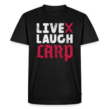 Larp de rire en direct - T-shirt Premium bio Homme - noir - Devant - Nico (187cm)