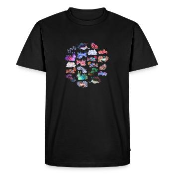 Conception de la plongée sous-marine en nudibranche - T-shirt Premium bio Homme - noir - Devant - Nico (187cm)