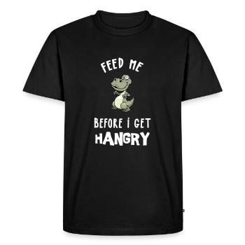 Conception Hangry pour femmes, hommes et enfants - T-shirt Premium bio Homme - noir - Devant - Nico (187cm)