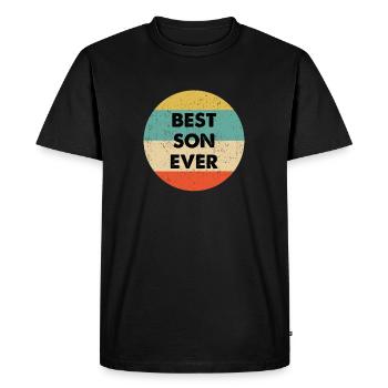 Meilleur design Son jamais - T-shirt Premium bio Homme - noir - Devant - Nico (187cm)