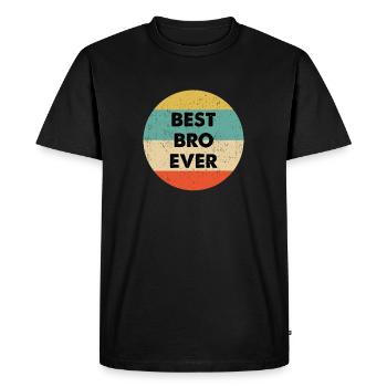Meilleur design Bro jamais - T-shirt Premium bio Homme - noir - Devant - Nico (187cm)
