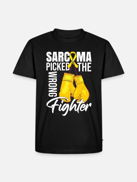 Sarcoma Fighter - Men's Premium Organic T-Shirt - black