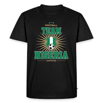 Nigéria - T-shirt Premium bio Homme - noir - Devant - Nico (187cm)